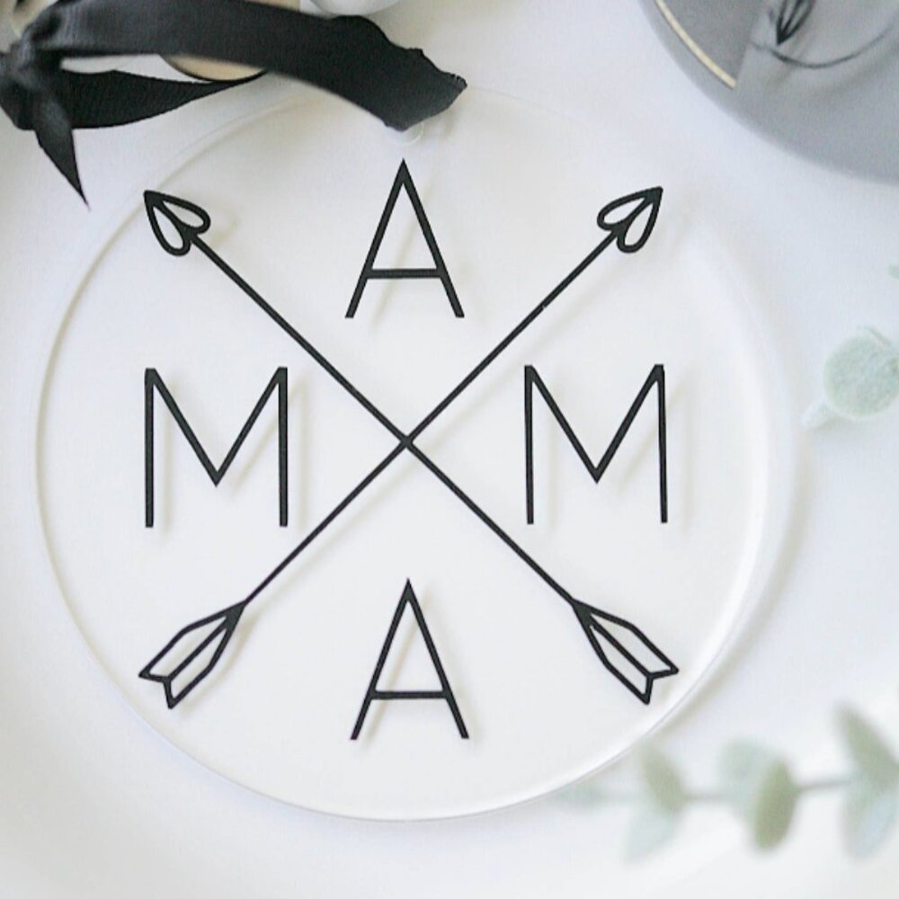 Acrylic Ornament - Mama Arrow